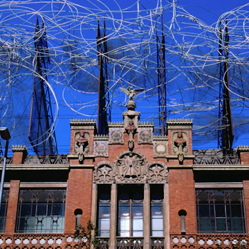 Fundacio Antoni Tapies, Modernista building by Domenech i Montaner - Barcelona, Cataluna