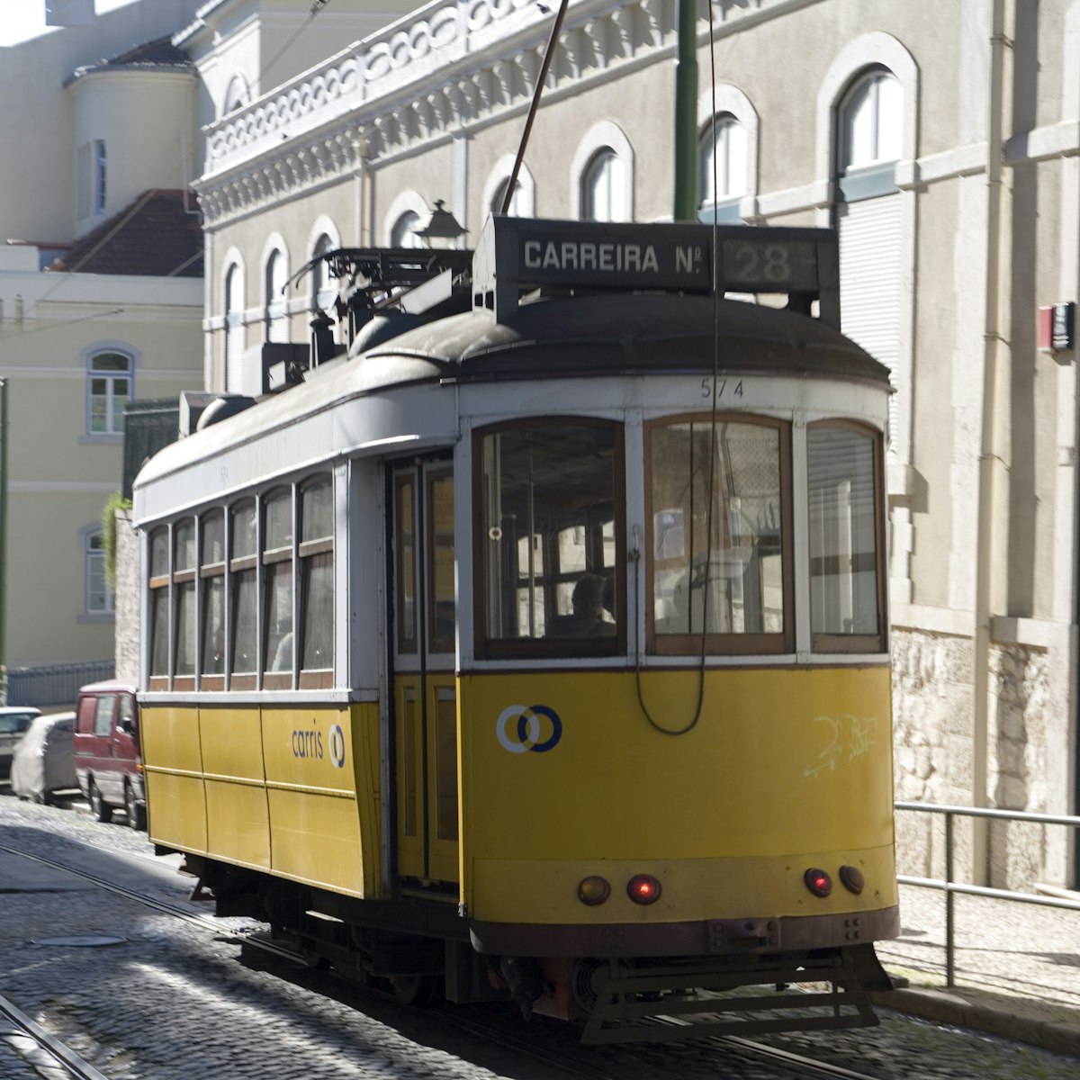 Tram in streets of Graca.