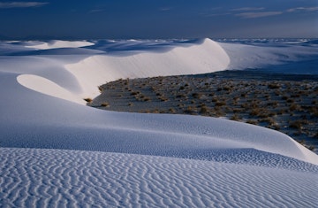 Patterns in the White Sands National Monument.