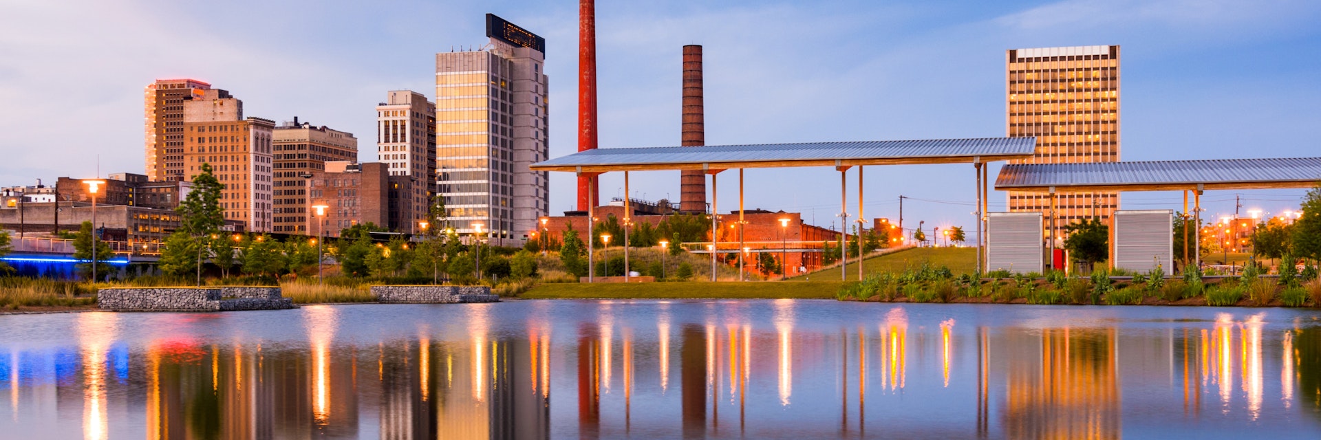 Birmingham, Alabama, USA city skyline.; Shutterstock ID 410812180