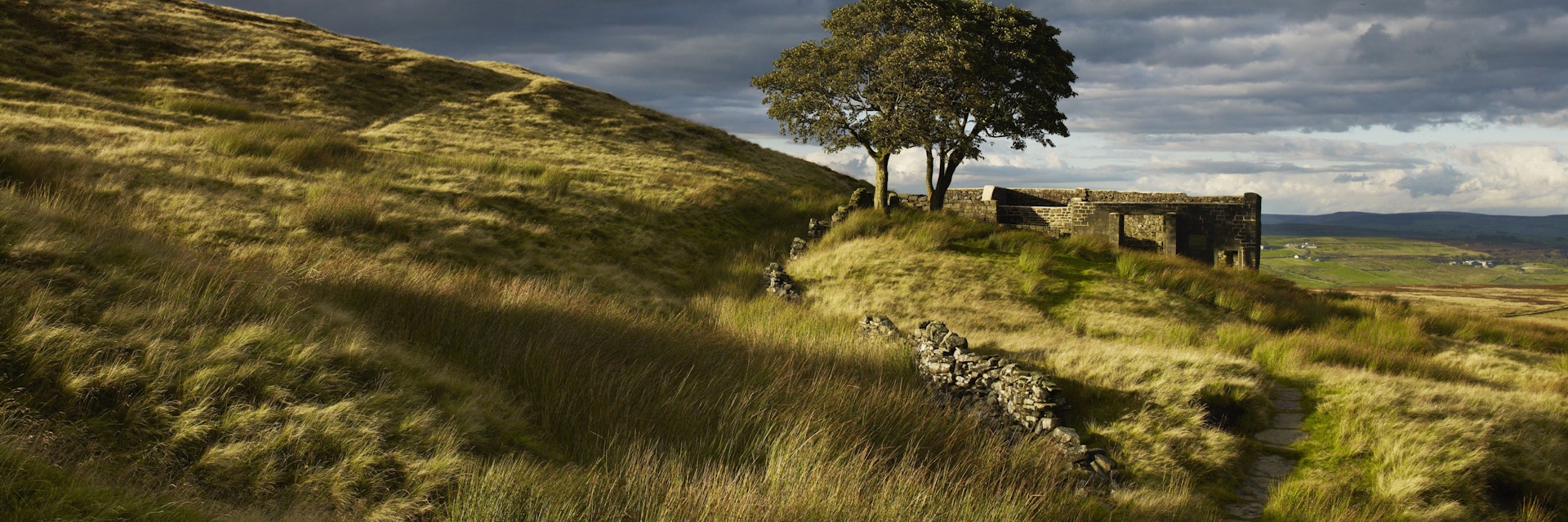 Derelict farmhouse at Top Withers.