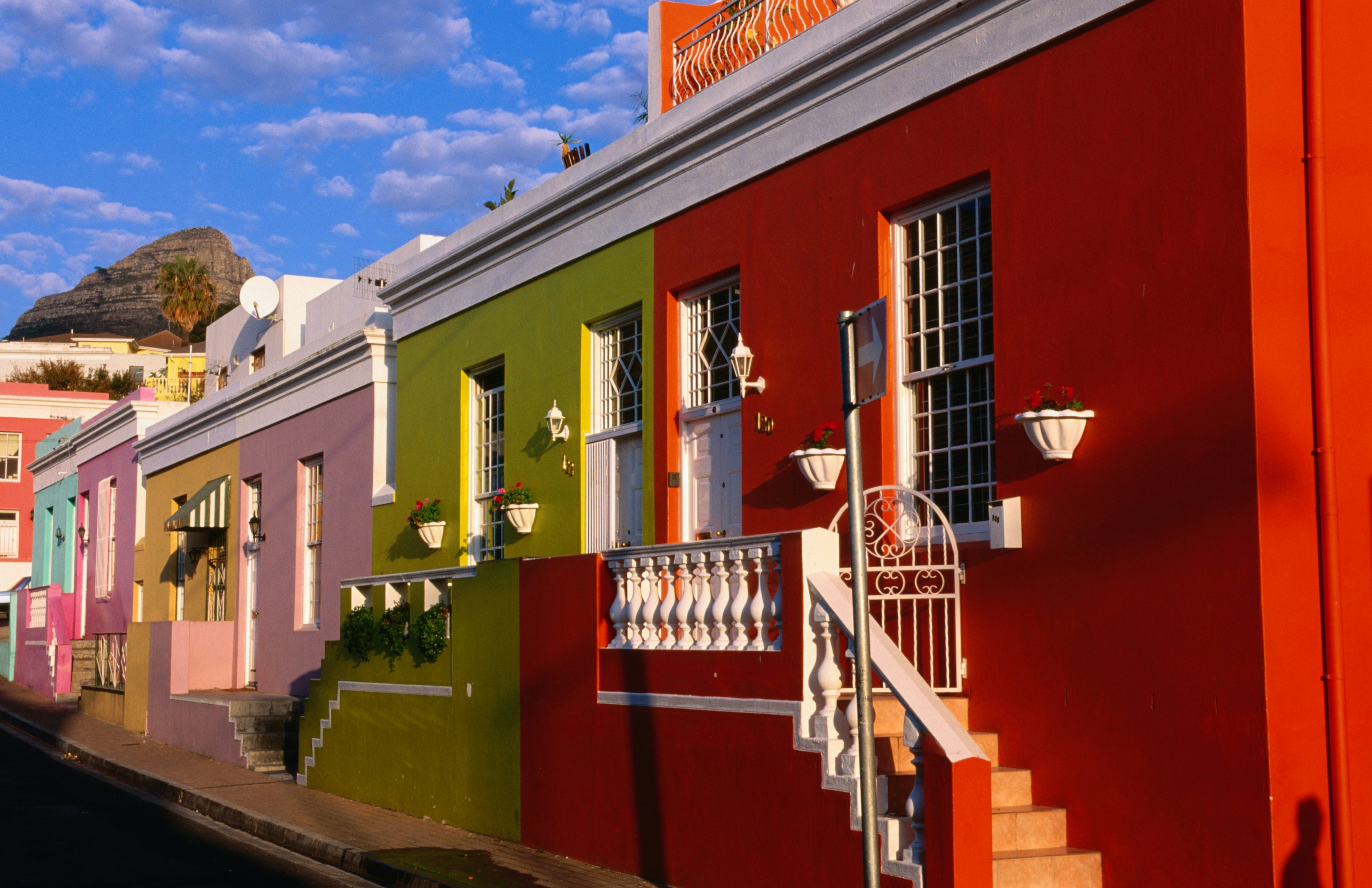 Bo-Kaap, Chiappini Street, Muslim Cape-Malay area.