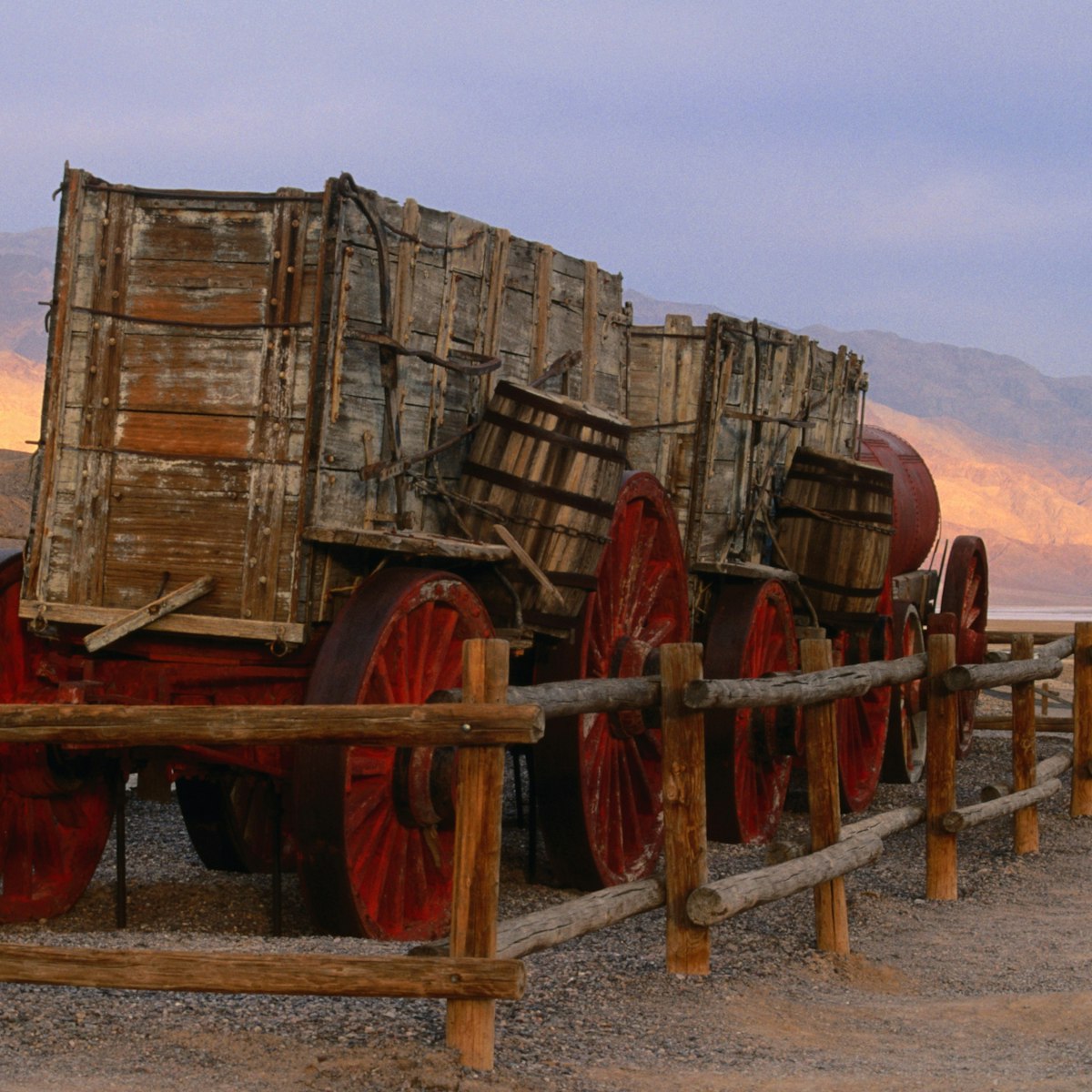Relics from Harmony Borax mining, Death Valley National Park.