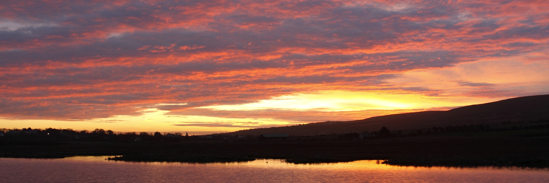 Sunrise over Tralee wetlands.