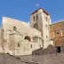 Jerusalem, Israel - July 26, 2015: Panorama of the Church of the Holy Sepulchre - church in Christian Quarter of the Old City of Jerusalem where Jesus was crucified, buried and resurrected.