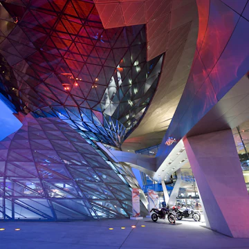 BMW World, built 2003 - 2007 by Coop Himmelblau, Munich, Bavaria, Germany, Europe