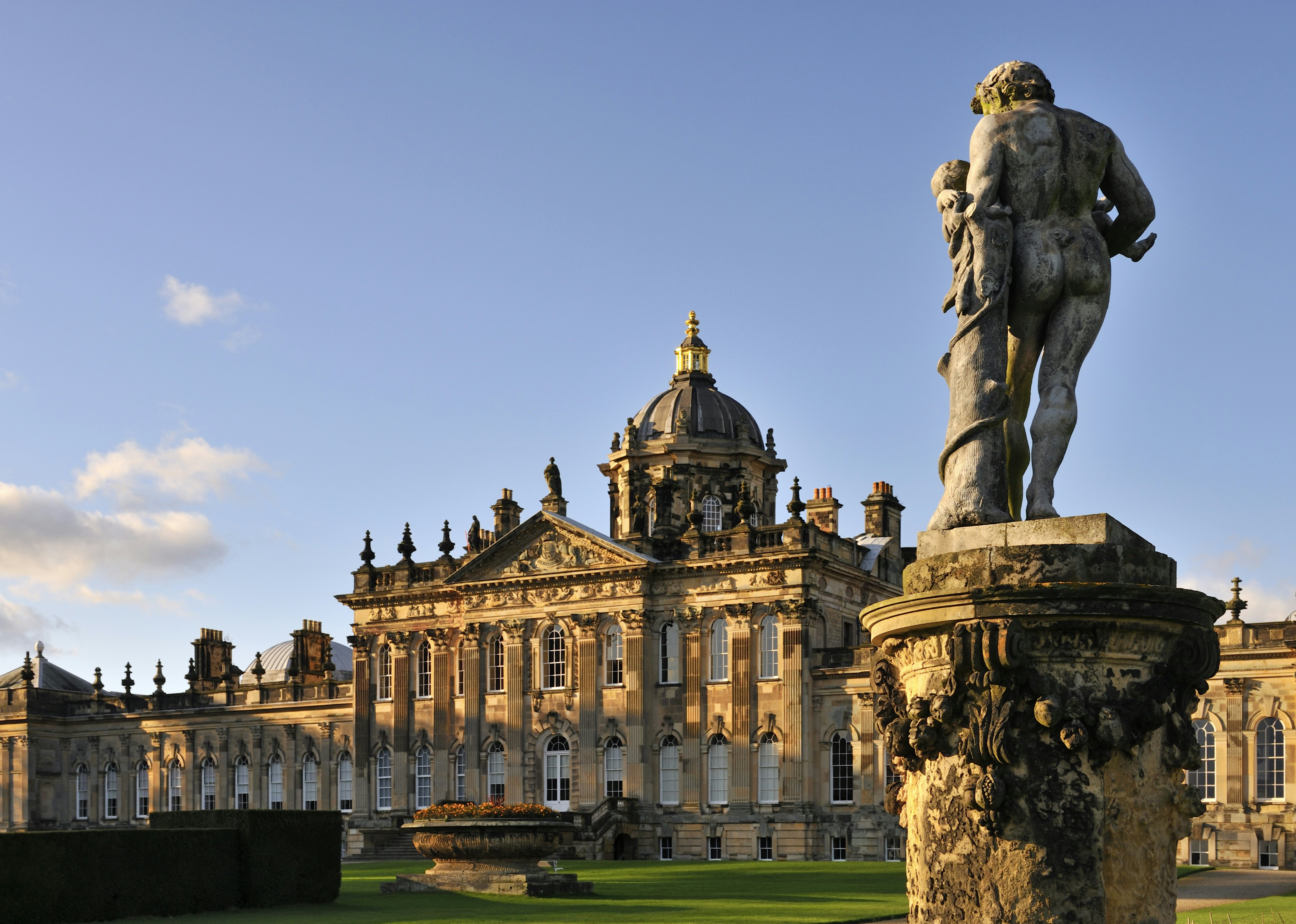 UK, England, North Yorkshire, View of Castle Howard