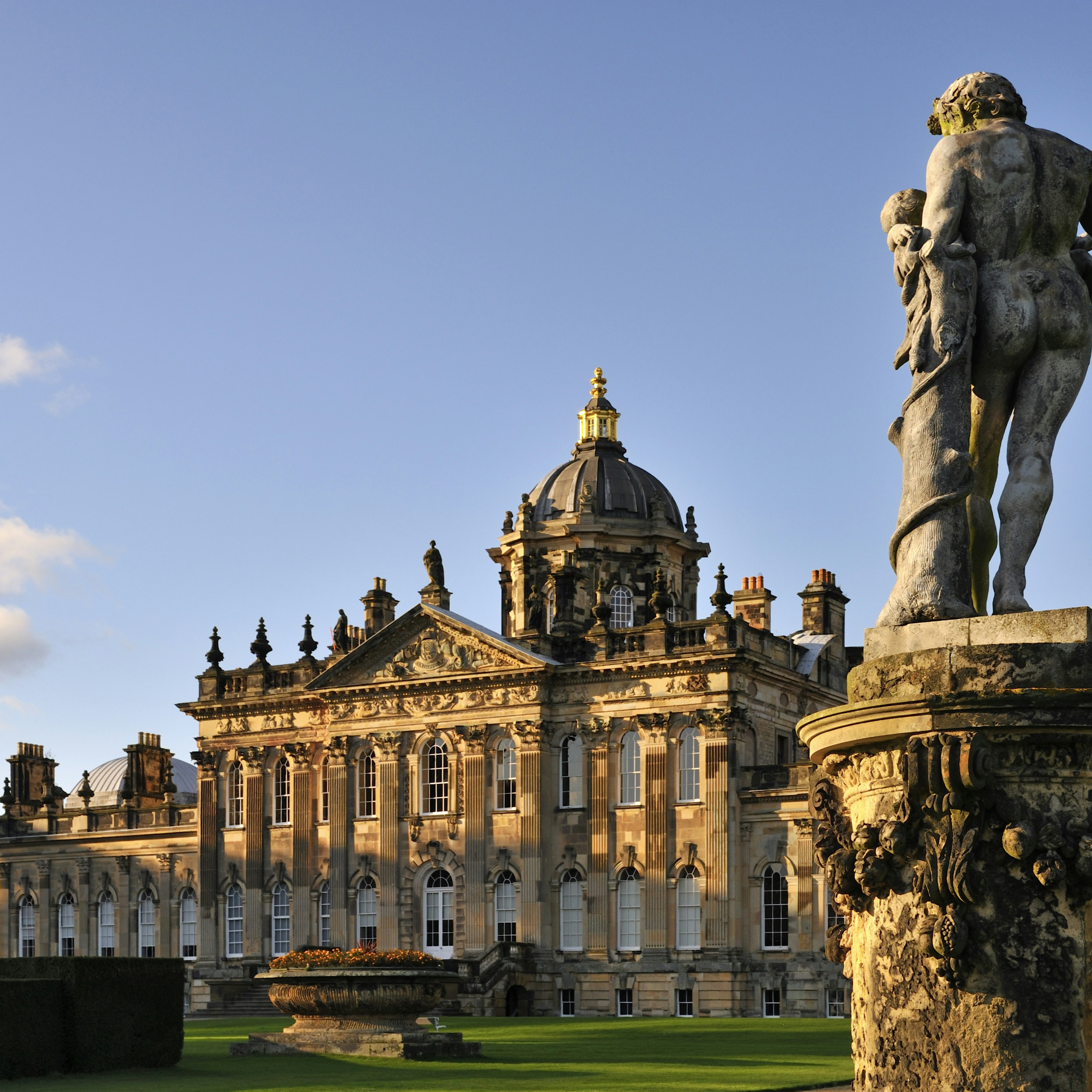 UK, England, North Yorkshire, View of Castle Howard