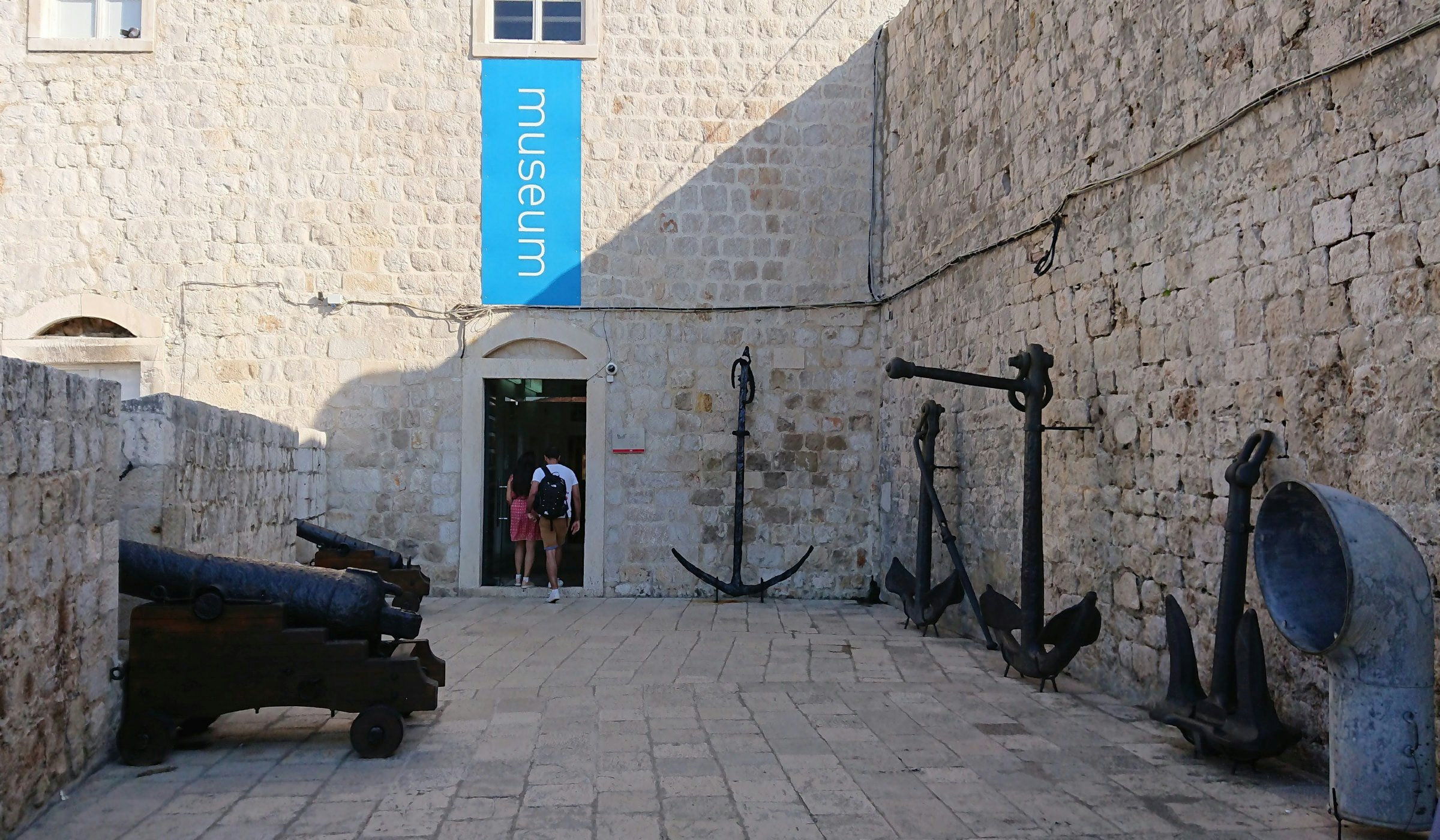 Maritime museum entrance in the fort of St. John