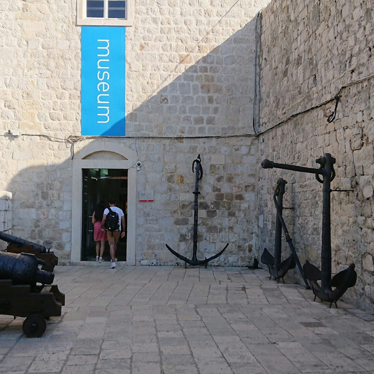 Maritime museum entrance in the fort of St. John