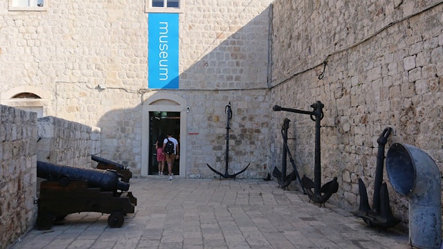 Maritime museum entrance in the fort of St. John