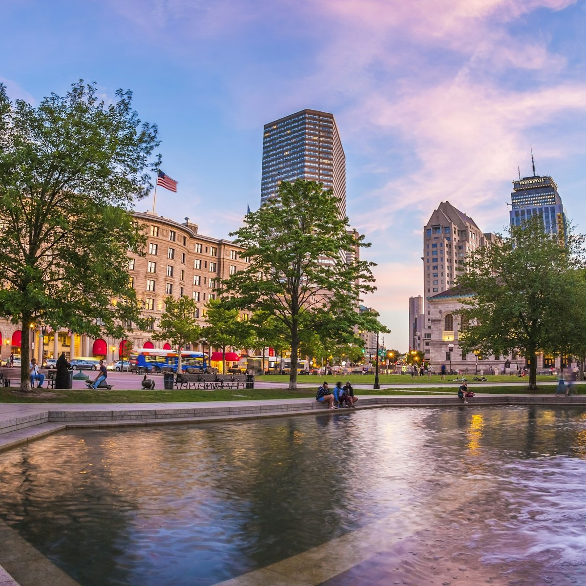 500px Photo ID: 93262895 - Panoramic view of the Copley Square in Boston, Massachusetts, USA at sunset.