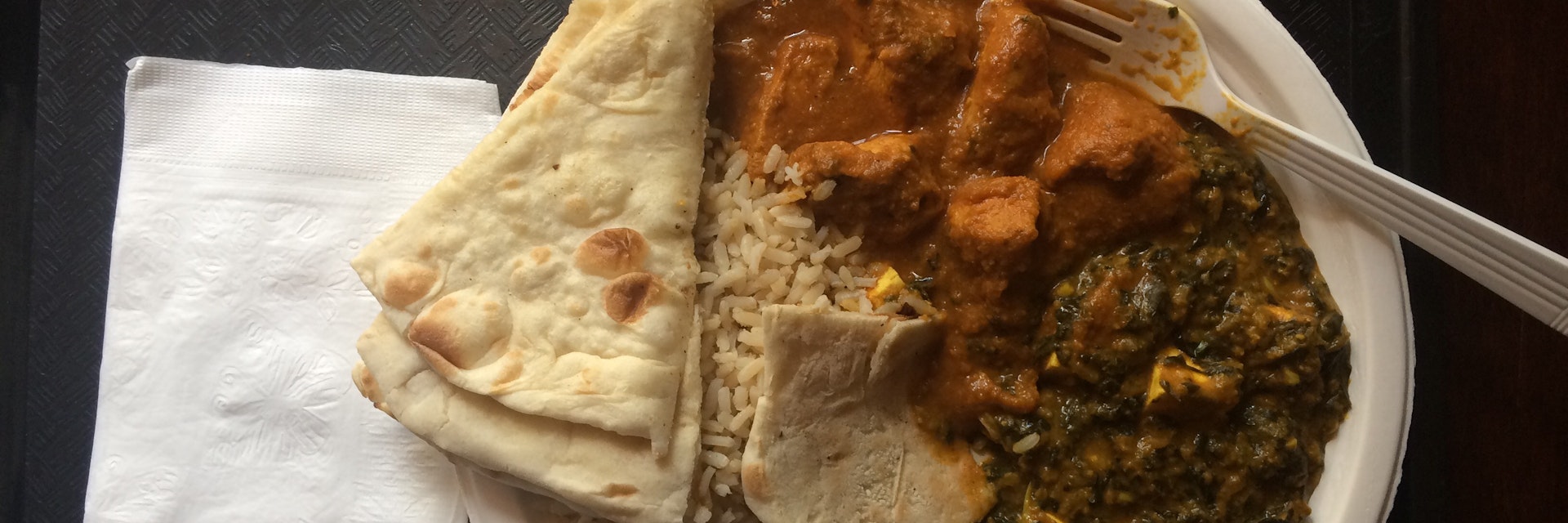 A plate of food at Bengal Tiger.