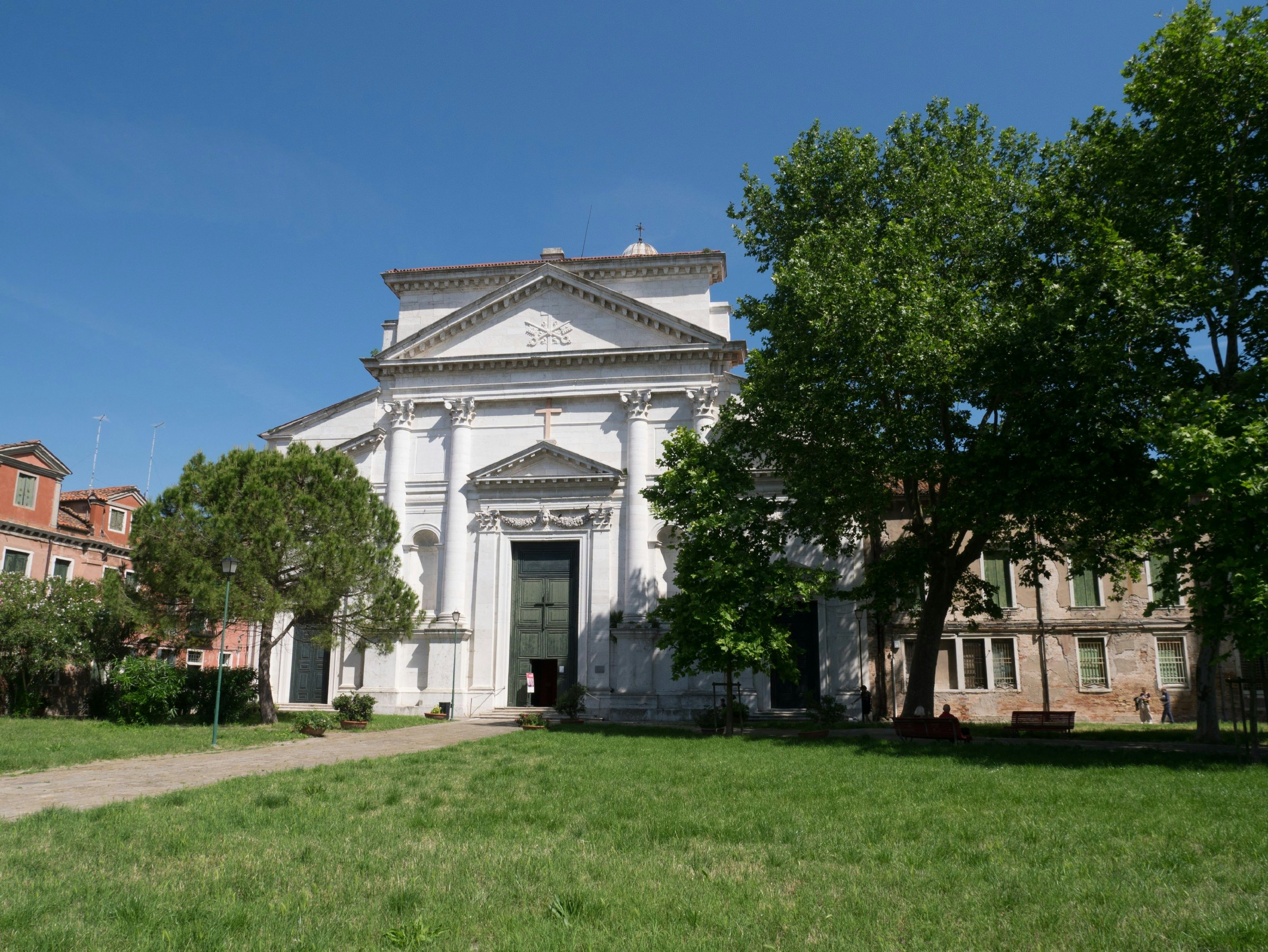 The dazzling facade of the Basilica di San Pietro di Castello
