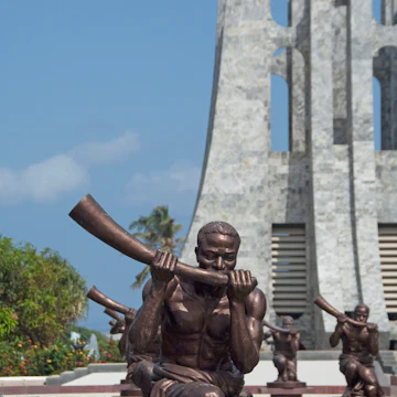 Nkrumah Mausoleum, final resting place of Kwame Nkrumah, Ghana's first president, Accra, Ghana, Africa
