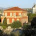 France, Alpes Maritimes, Nice, district of Cimiez Hill, museums and archaeological sites, thermal baths of the ancient Roman city of Cemenelum, Matisse museum in the background