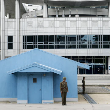 North Korean soldiers, Korean Demilitarized Zone