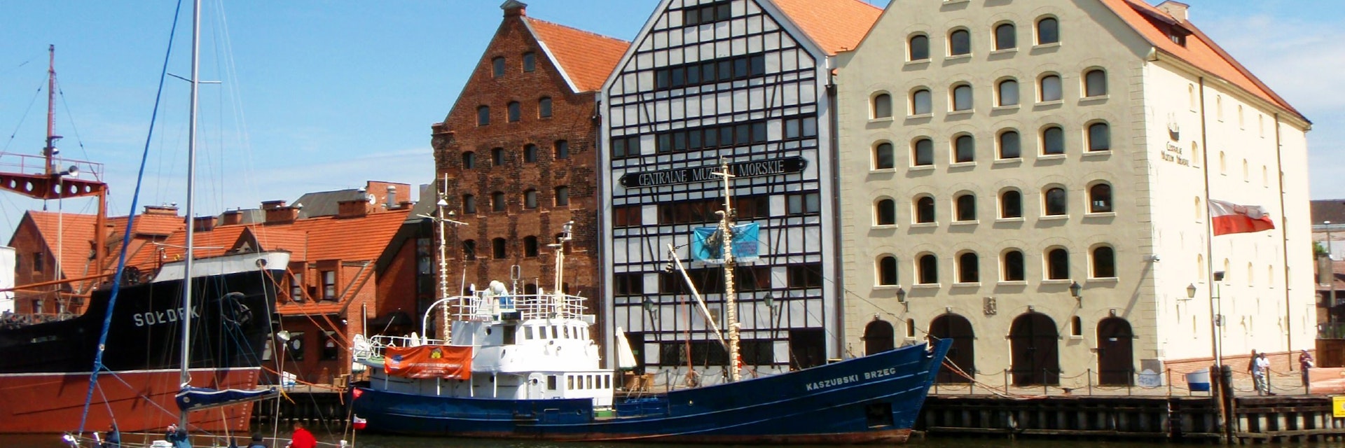 Exterior of National Maritime Museum on the Motlawa River.
