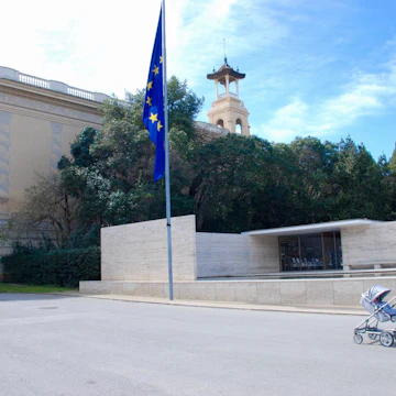 Outside of Pavelló Mies van der Rohe