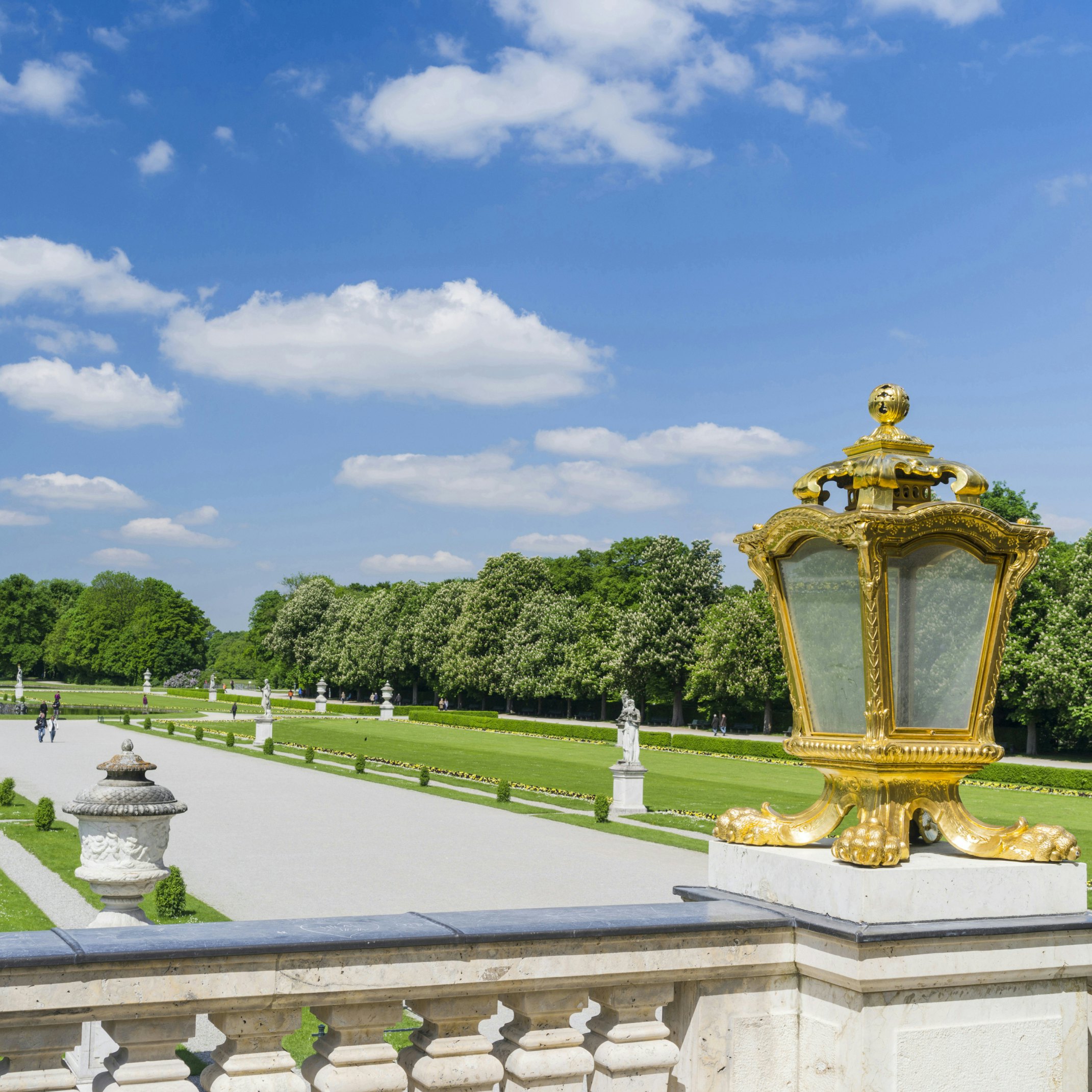 View of Nymphenburg Palace and Park, Munich, Bavaria, Germany