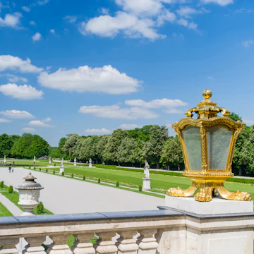 View of Nymphenburg Palace and Park, Munich, Bavaria, Germany