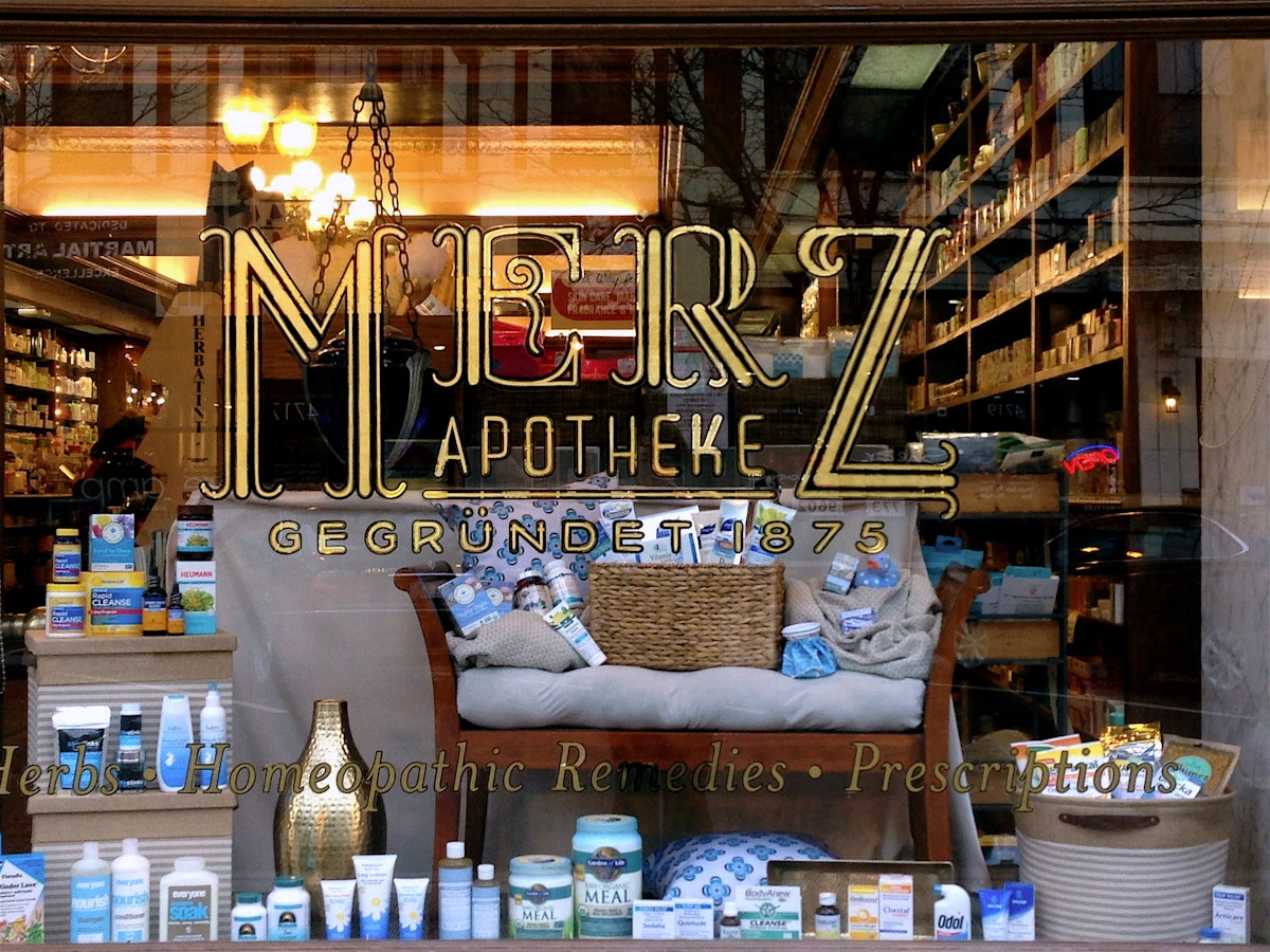 Merz Apothecary in Lincoln Square stocks a variety of natural health and beauty products.