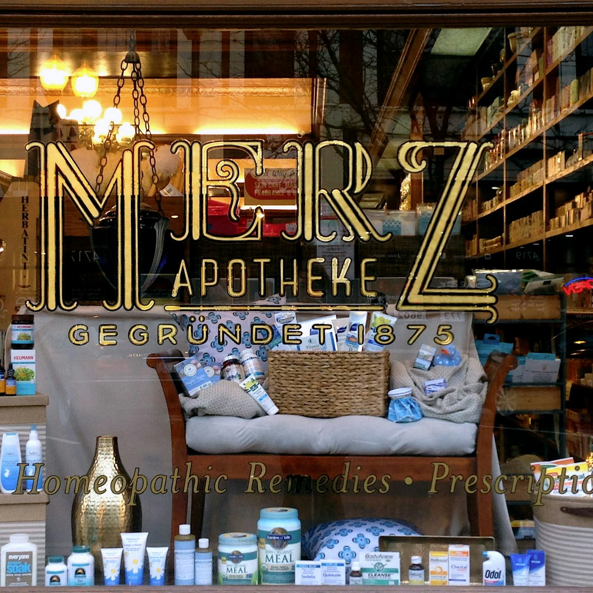 Merz Apothecary in Lincoln Square stocks a variety of natural health and beauty products.