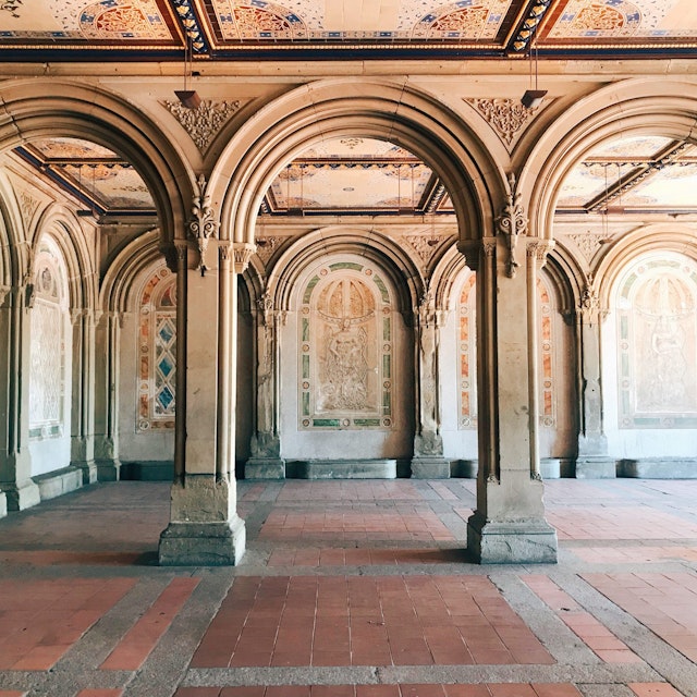 The Bethesda Terrace Central Park.