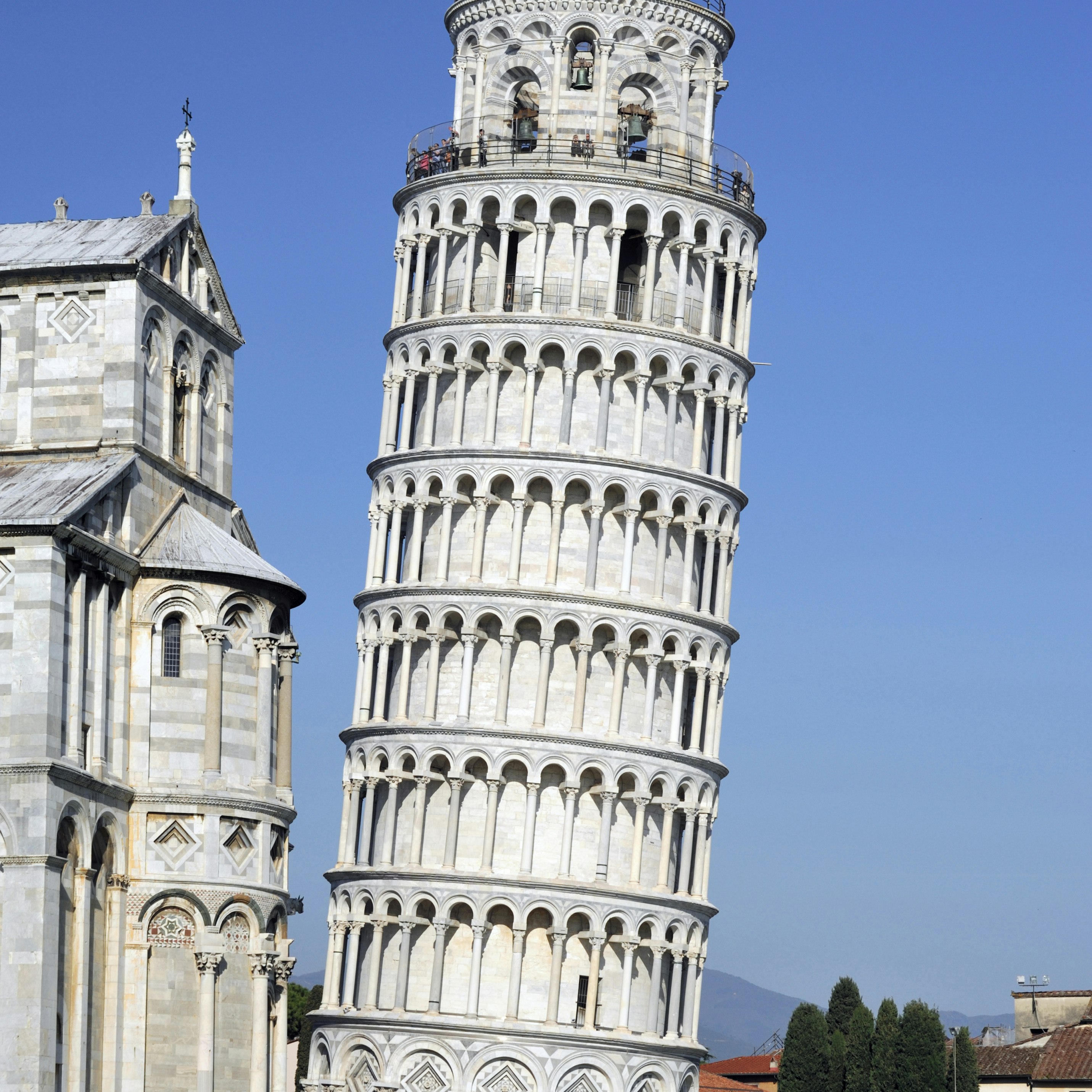 Italy, Tuscany, Pisa, Piazza dei Miracoli, Tower of Pisa