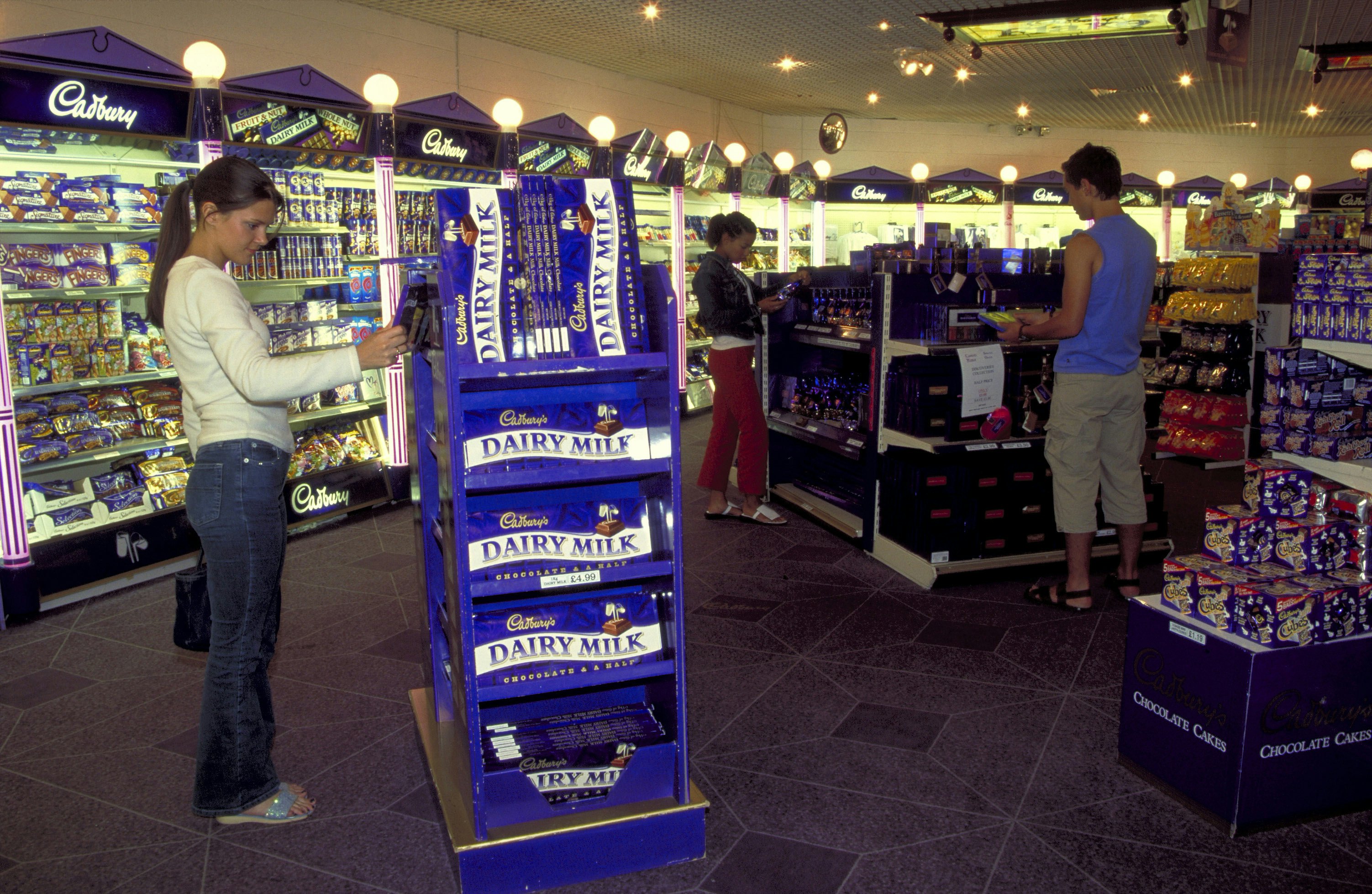 Cadbury World, shop, Birmingham, West Midlands, England.