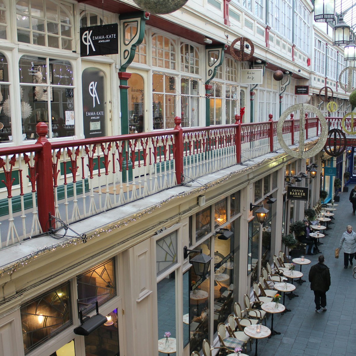 One of Cardiff's many Victorian and Edwardian arcades