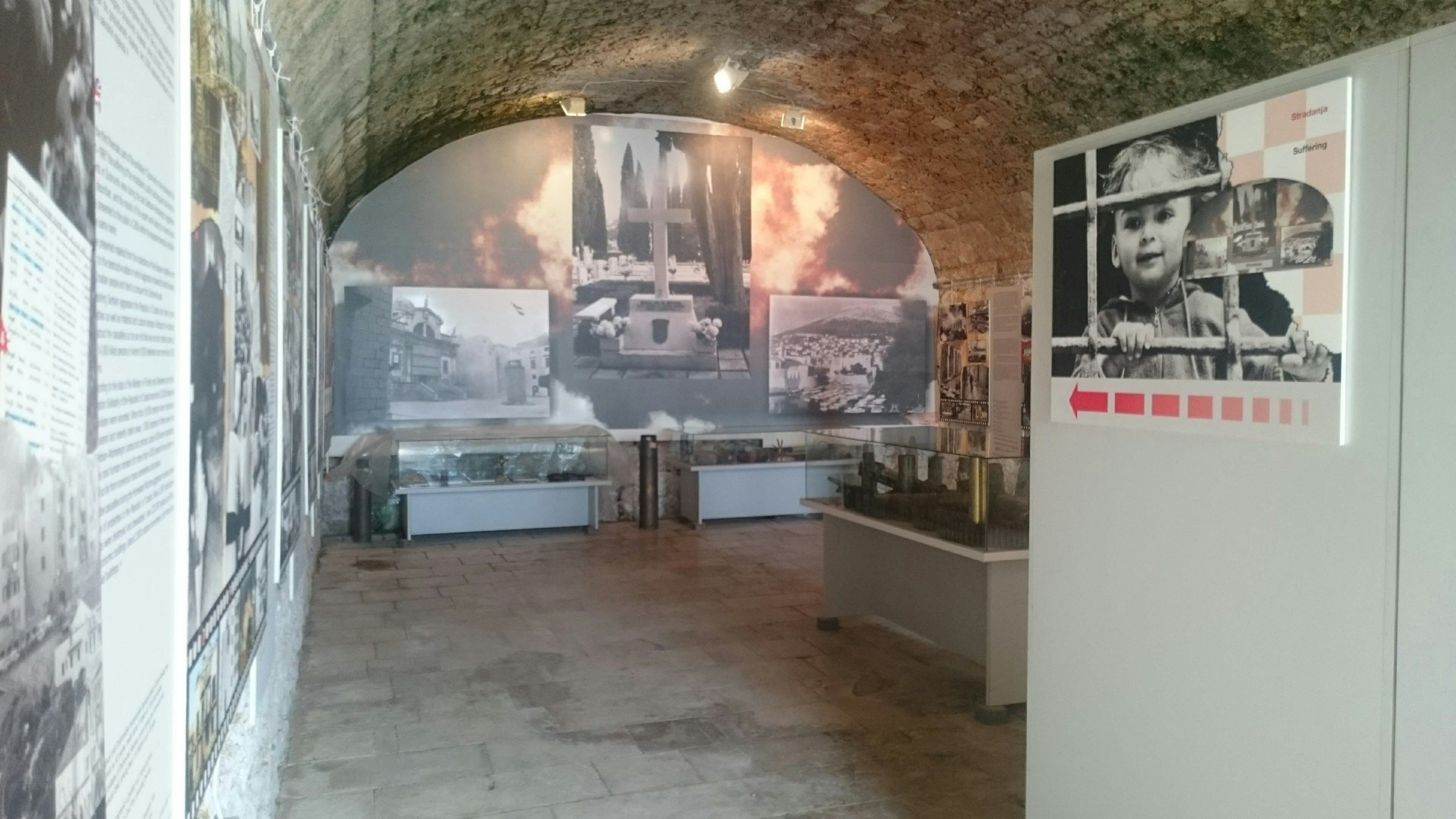 One of the Dubrovnik during the Homeland War museum displays