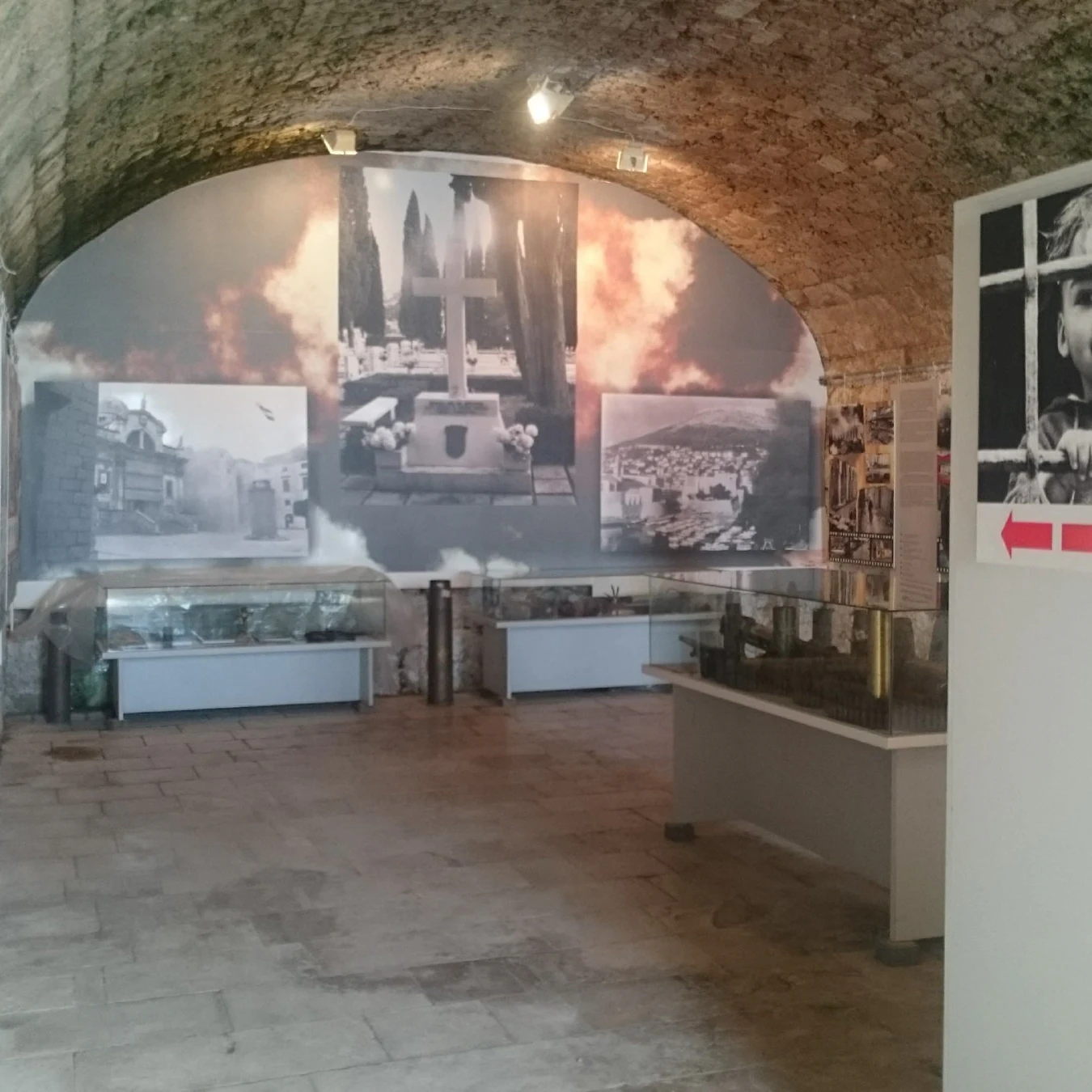 One of the Dubrovnik during the Homeland War museum displays