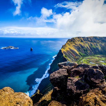 It takes a while to get there ! It's the most incredible natural place in Easter Island. The force and the beauty of the nature here is incredible.