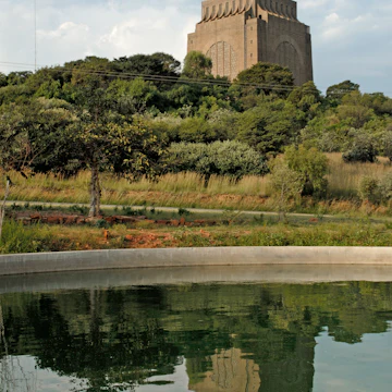 The Voortrekker Monument on a hill to the south of Pretoria, South Africa