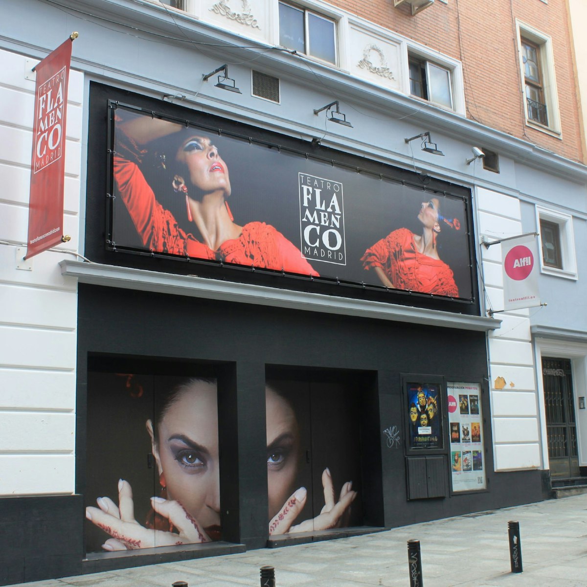 The dramatic entrance at Teatro Flamenco Madrid.