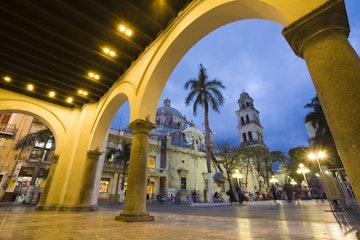 View of the Zocalo from the Town Hall, Veracruz, Mexico