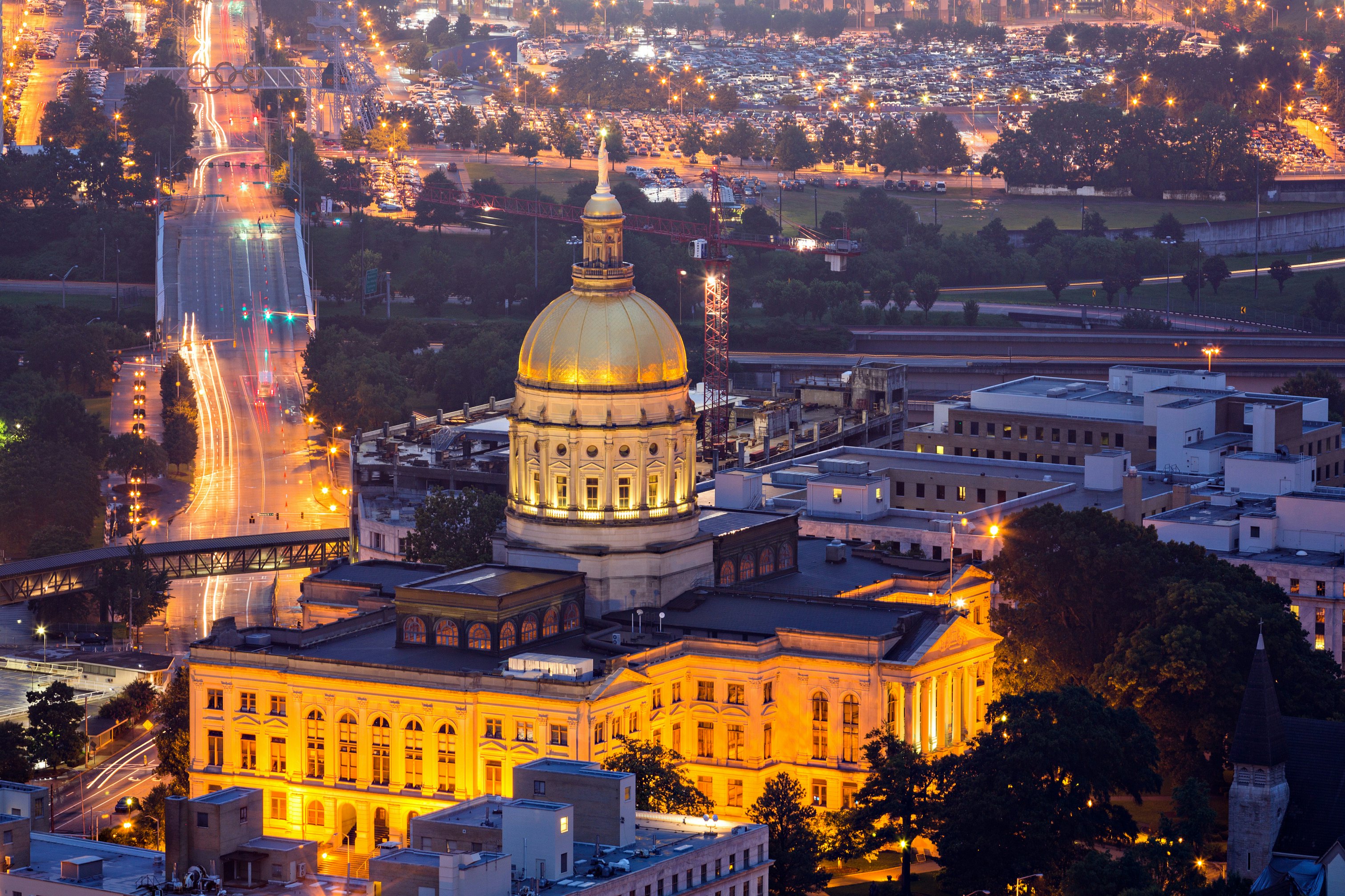 Georgia State Capitol at Night