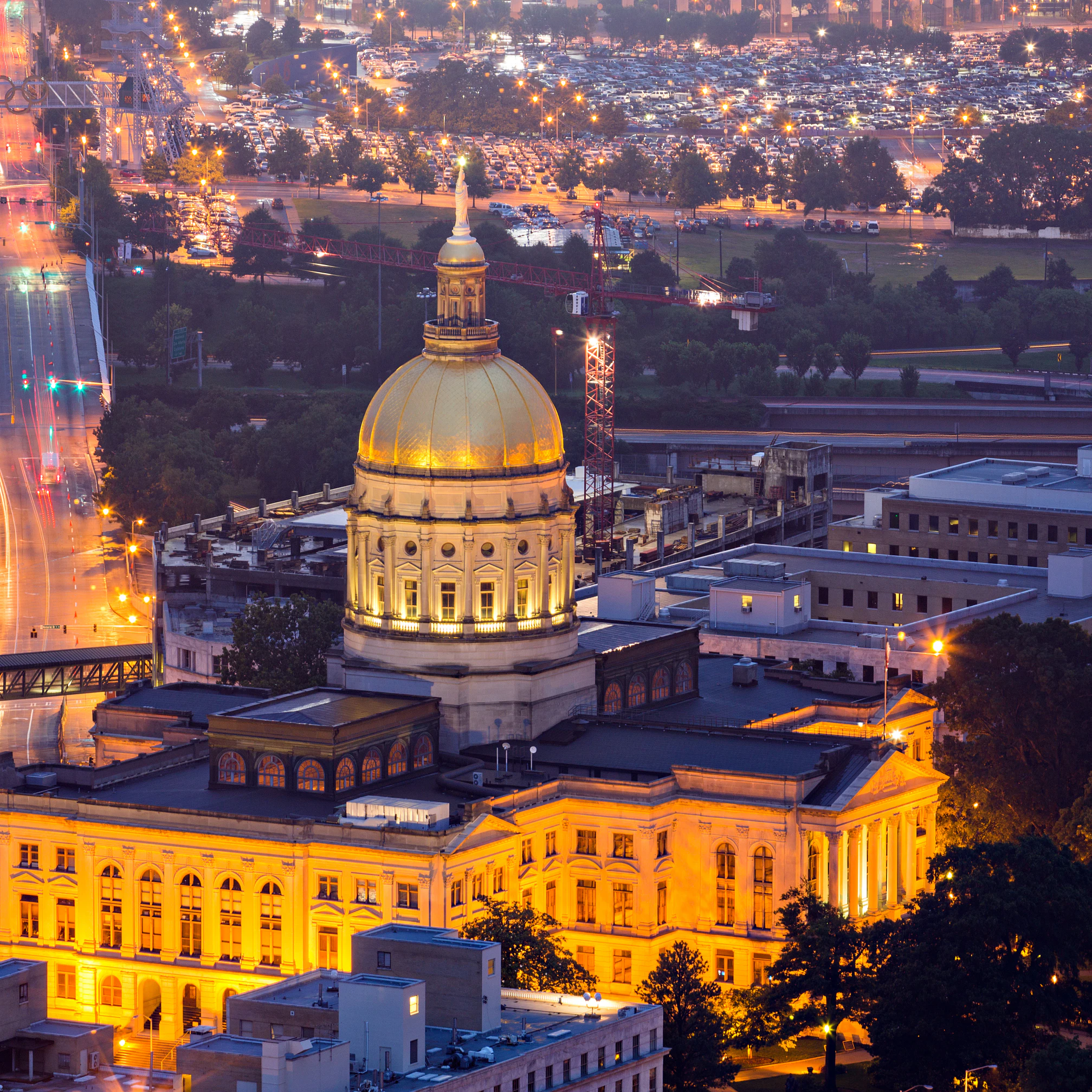 Georgia State Capitol at Night