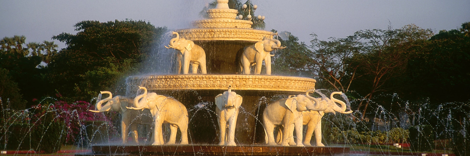 Elephant fountain, People's Park, Yangon, Myanmar