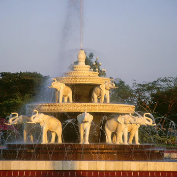 Elephant fountain, People's Park, Yangon, Myanmar