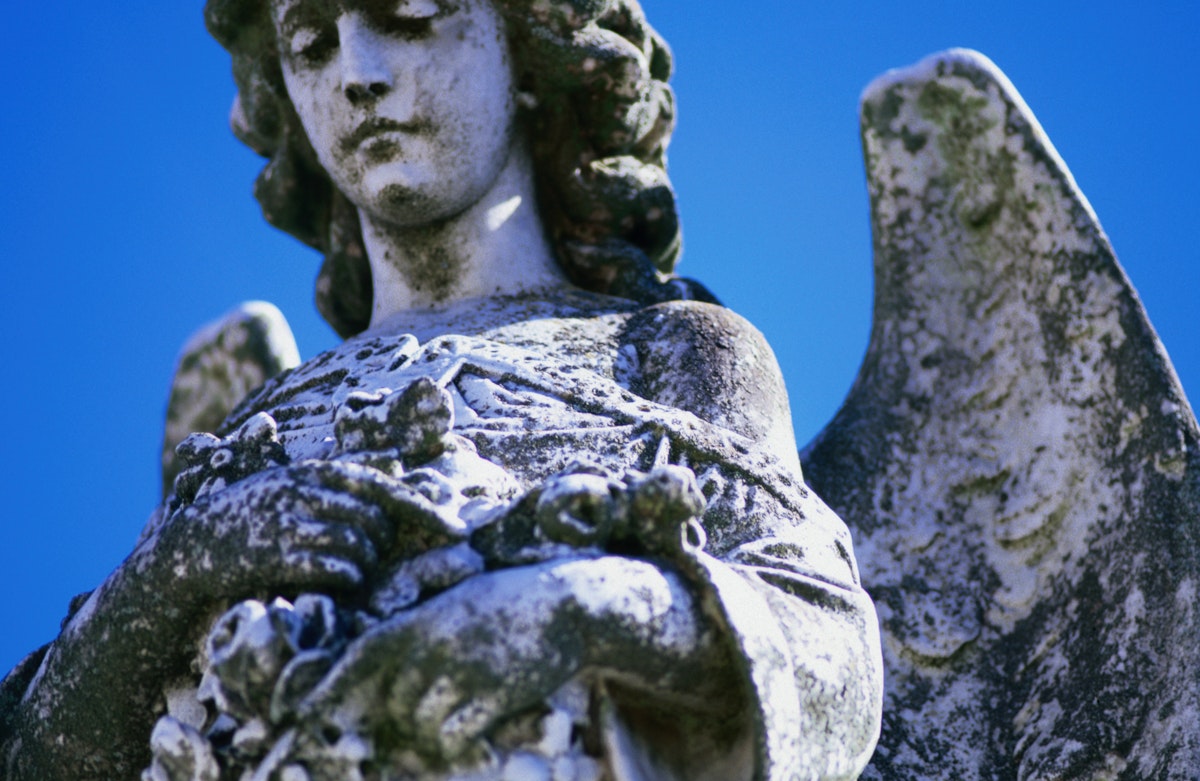 Statuary in New Orleans' Metairie Cemetery.