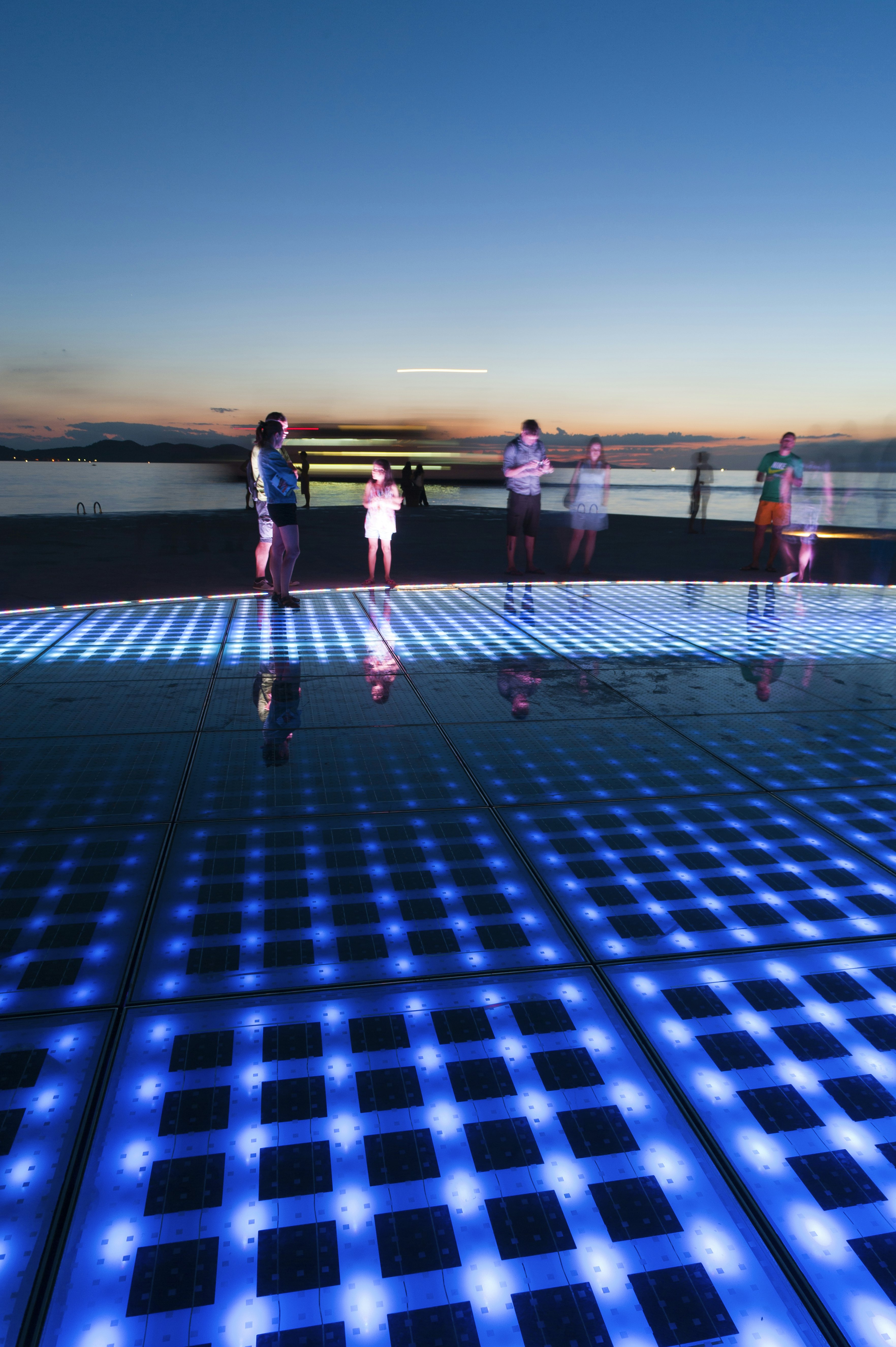 Pozdrav Zuncu (Sun Salutation) monument by architect Nikola Basic, Zadar, Zadar county, Dalmatia region, Croatia, Europe