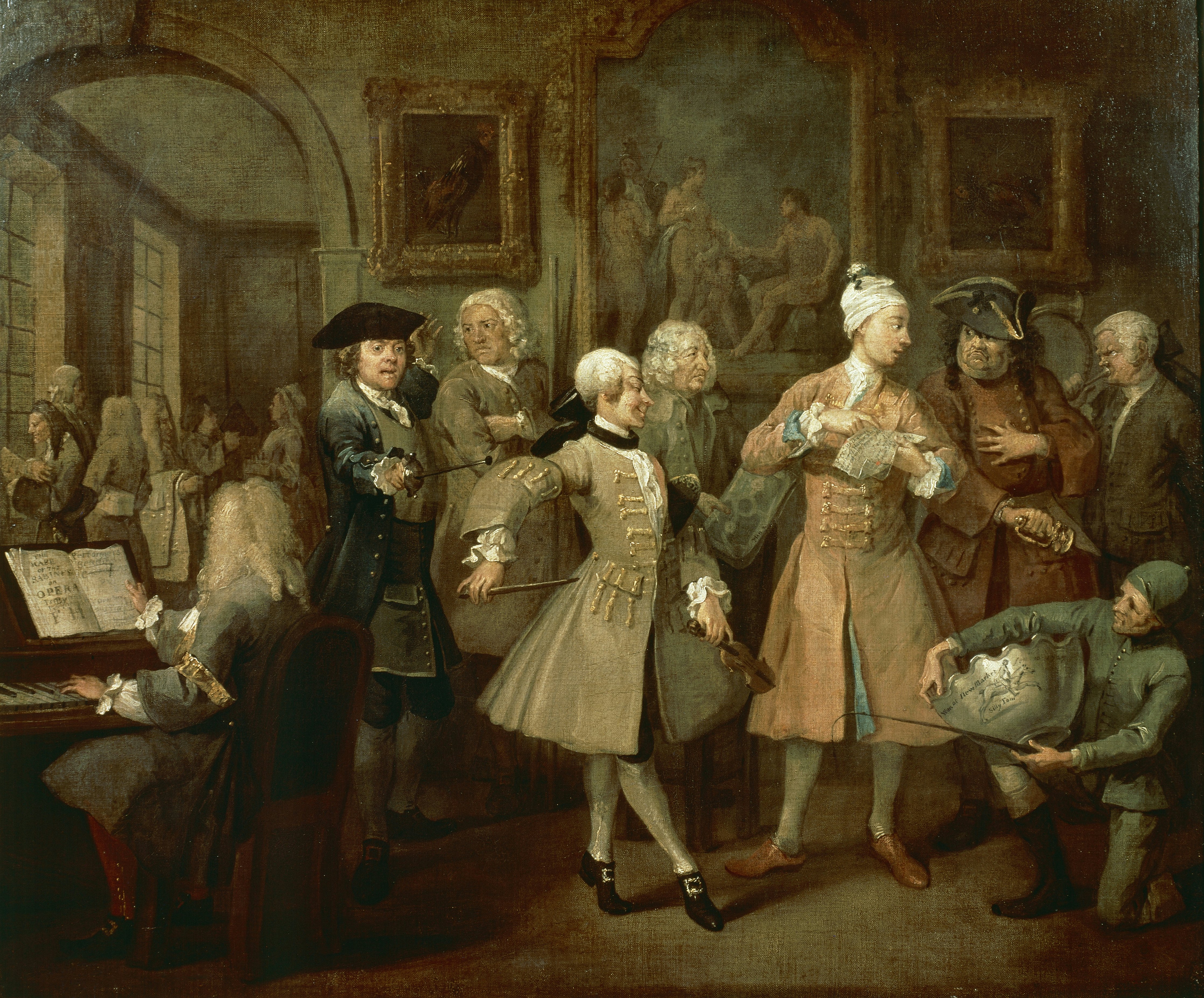 UNITED KINGDOM - CIRCA 2002:  The toilette, by William Hogarth (1697-1764), from the series A rake's progress. (Photo by DeAgostini/Getty Images); London, Sir John Soane'S Museum. (Photo by DeAgostini/Getty Images)