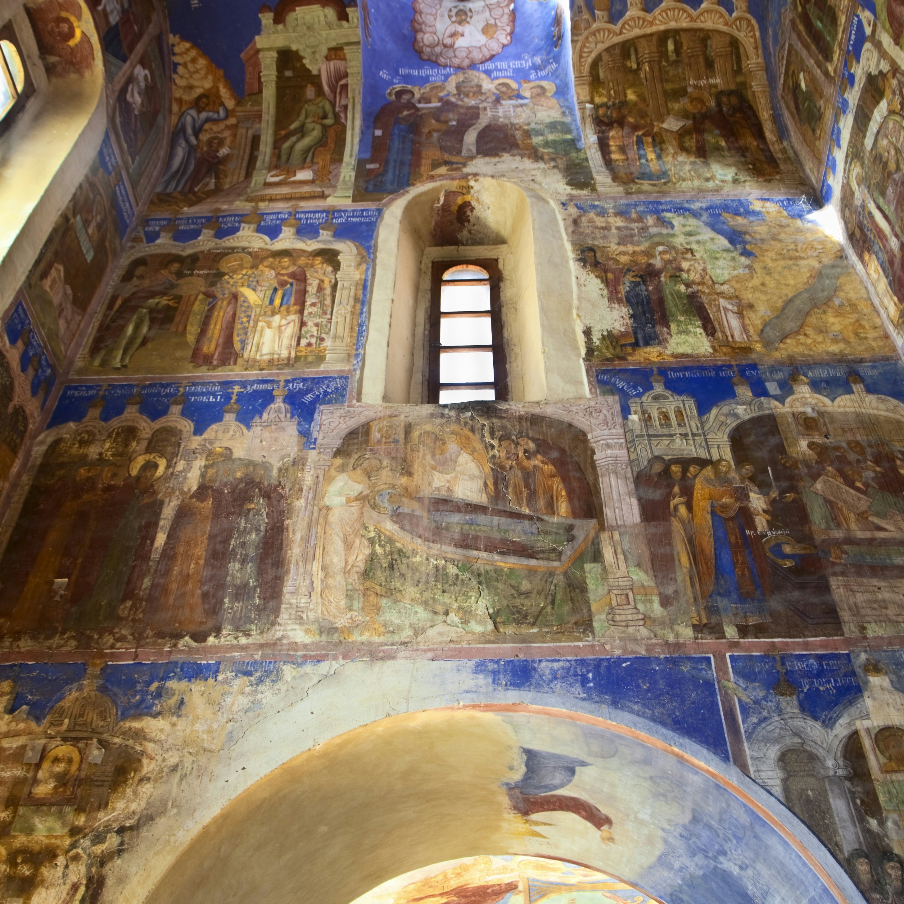 Interior of Cathedral of the Transfiguration, St Euthymius Monastery of Our Saviour.