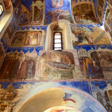 Interior of Cathedral of the Transfiguration, St Euthymius Monastery of Our Saviour.