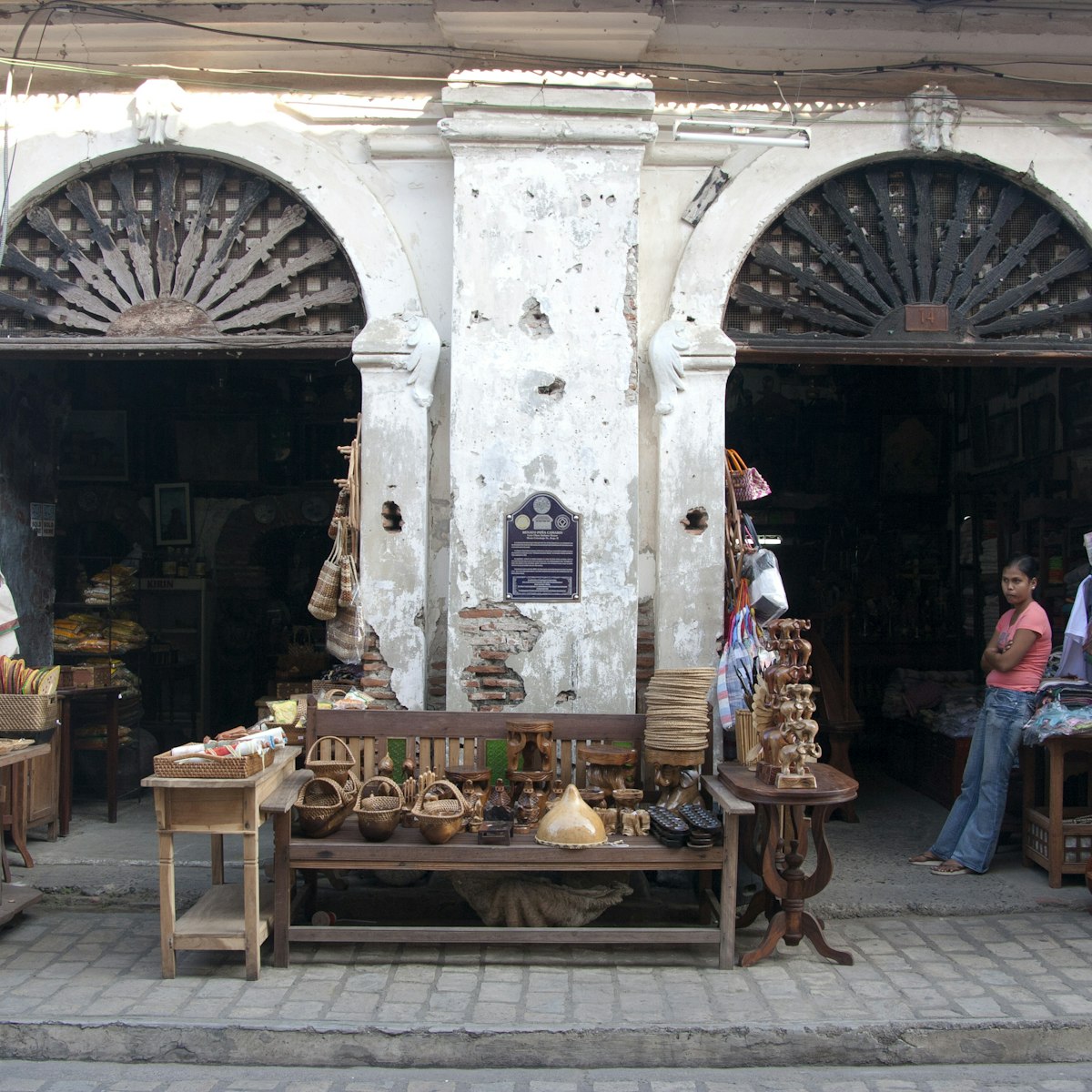 Craft store on historic Crisologo Street, Mestizo District.