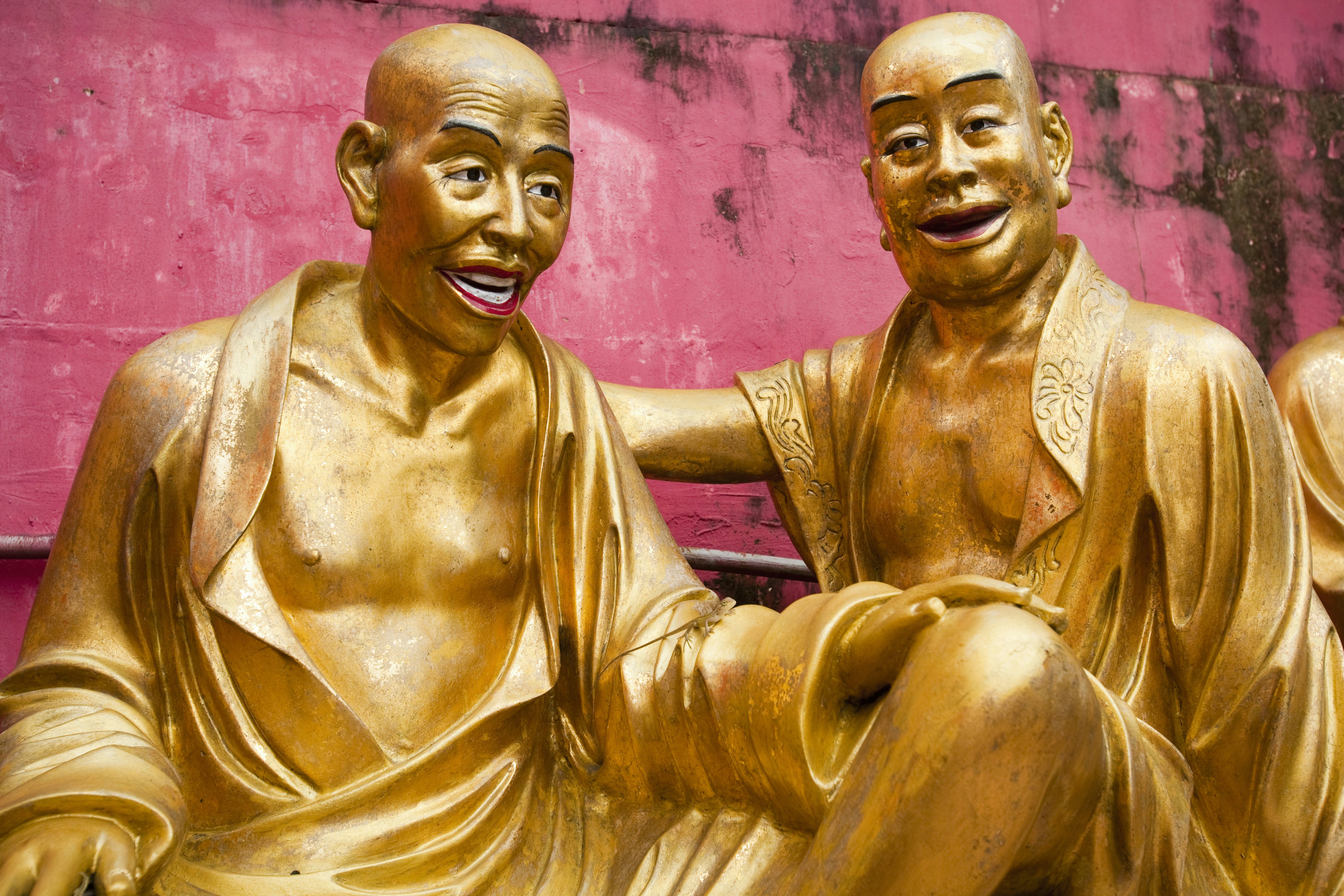 Statues at 10,000 Buddhas Monastery, Po Fook Hill.