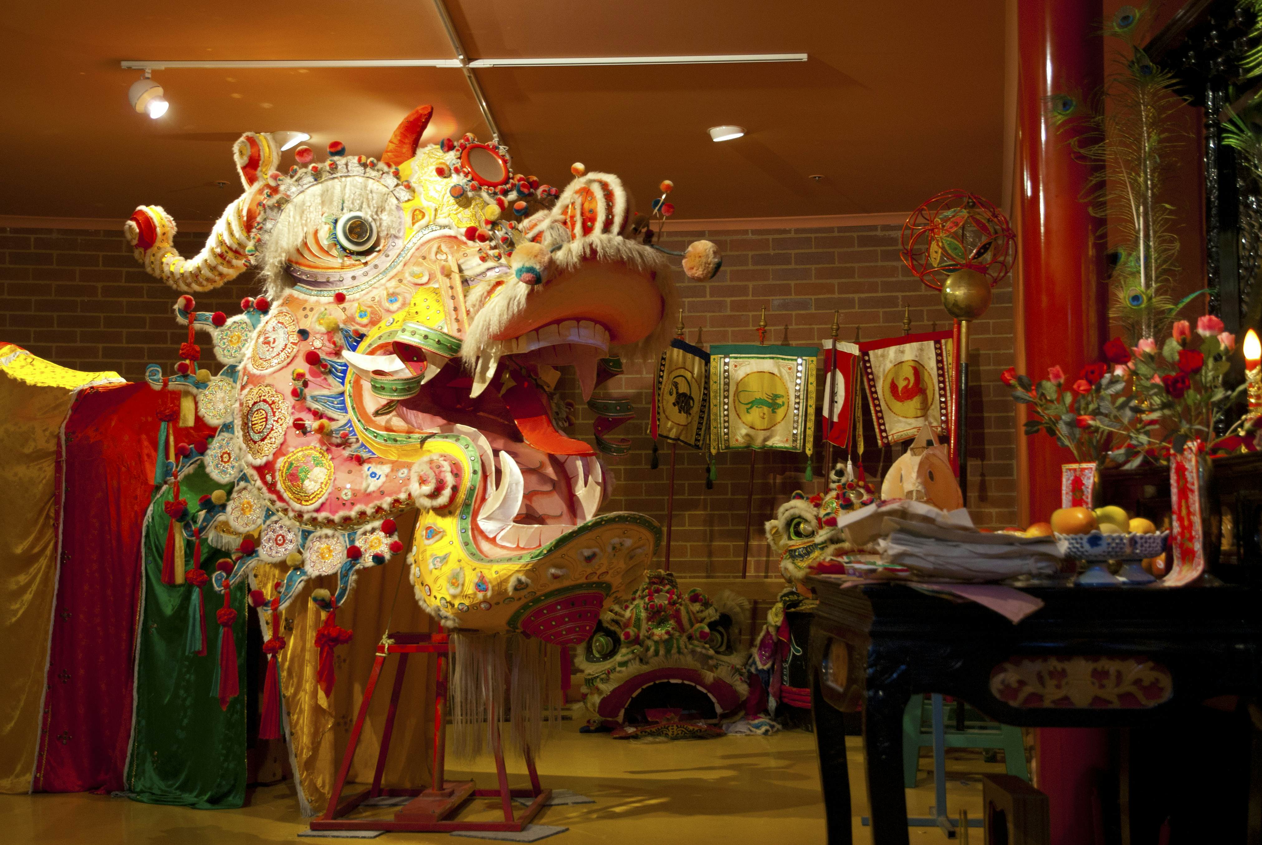 Ceremonial dragon in Golden Dragon Museum.