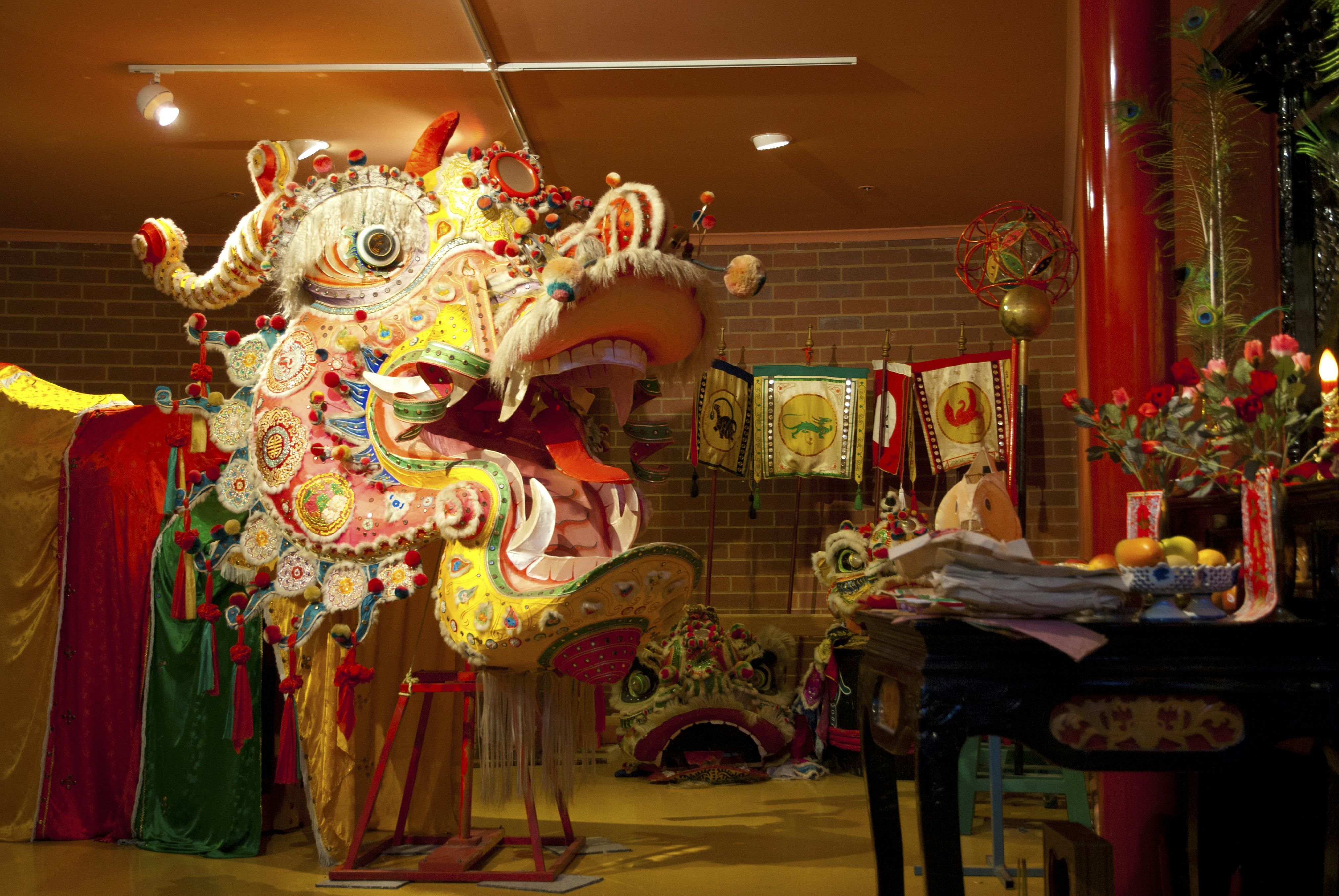 Ceremonial dragon in Golden Dragon Museum.